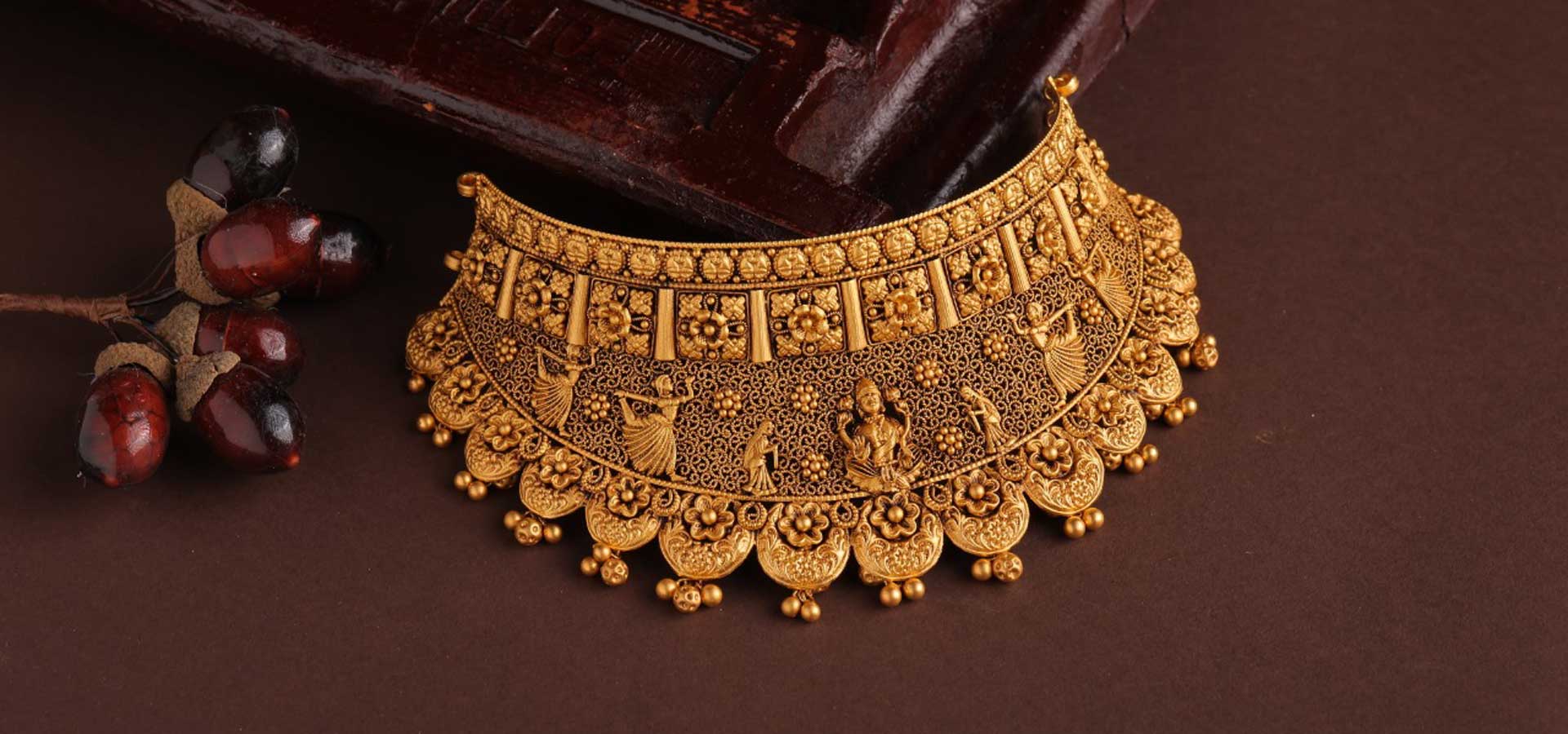 Handcrafted gold temple jewellery — TNN Gold & Diamonds, Karur