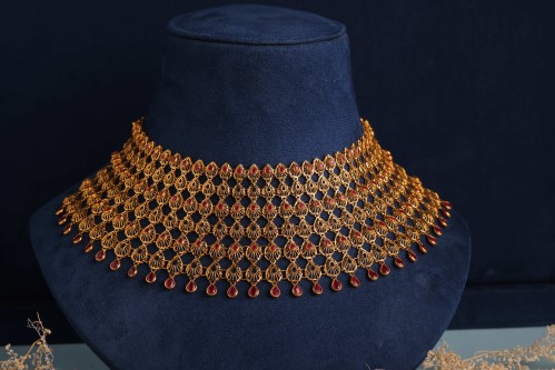 Bold gold choker necklace — TNN Gold & Diamonds